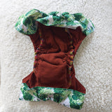 Preloved Bells Bumz AI2/ pocket hybrid nappy with insert ( coffee fleece)