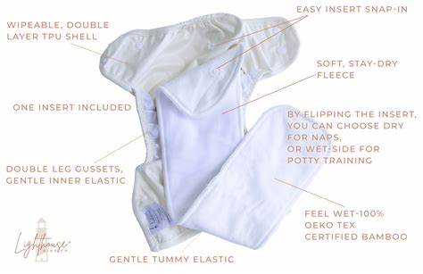 Lighthouse Kids Company 'Switch' Snake style Nappy Insert