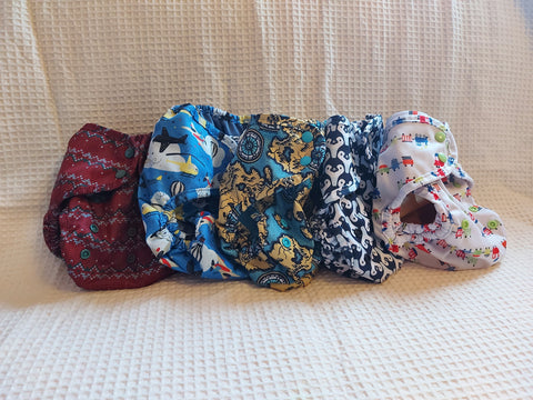 Preloved Buttons Super Nappy Cover