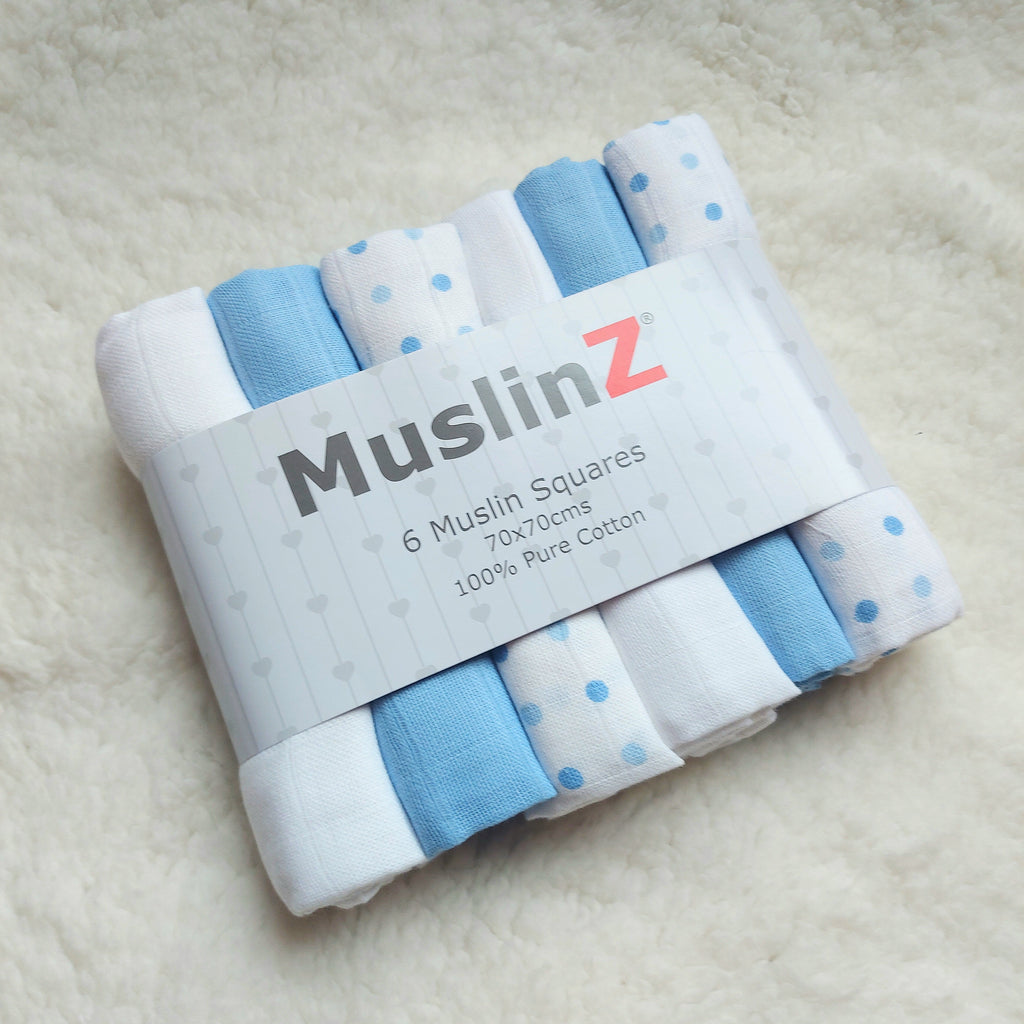 MuslinZ 6 pack patterned Muslin Squares from – Happi Nappies
