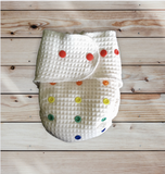 Bear Cottage Cotton Waffle fitted Nappy