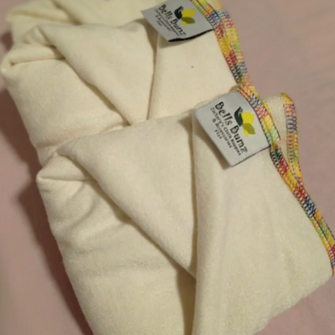Bells Bumz 60cm Square Bamboo Terry Nappy