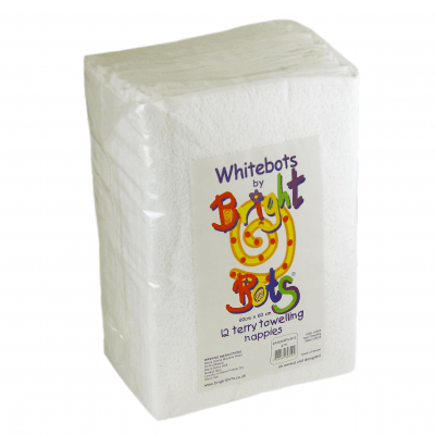 Whitebots by Bright Bots 12 Pack Terry Squares