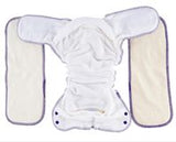 SUPER CLEARANCE Reusabelles Bamboo Velour Fitted Nappy V1